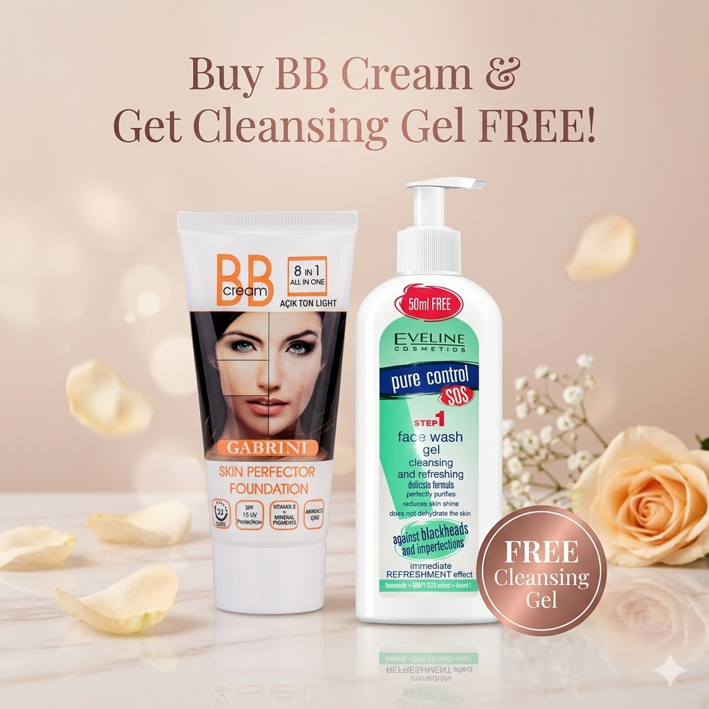 Buy BB cream and get cleansing gel free Buy BB cream and get cleansing gel free
