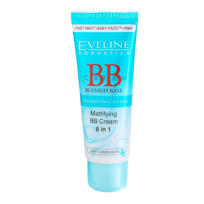 Purchase Eveline BB 8-In-1 Mattifying BB Light Complexion Cream, 40ml