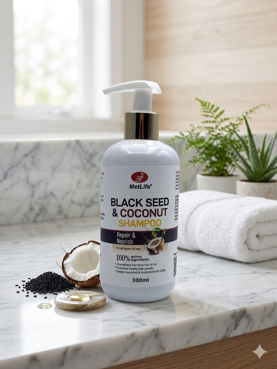 Black seed and cocunut shampoo