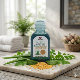 Aloevera ,Moringa and Methidana Shampoo (travel pack) 60 ml