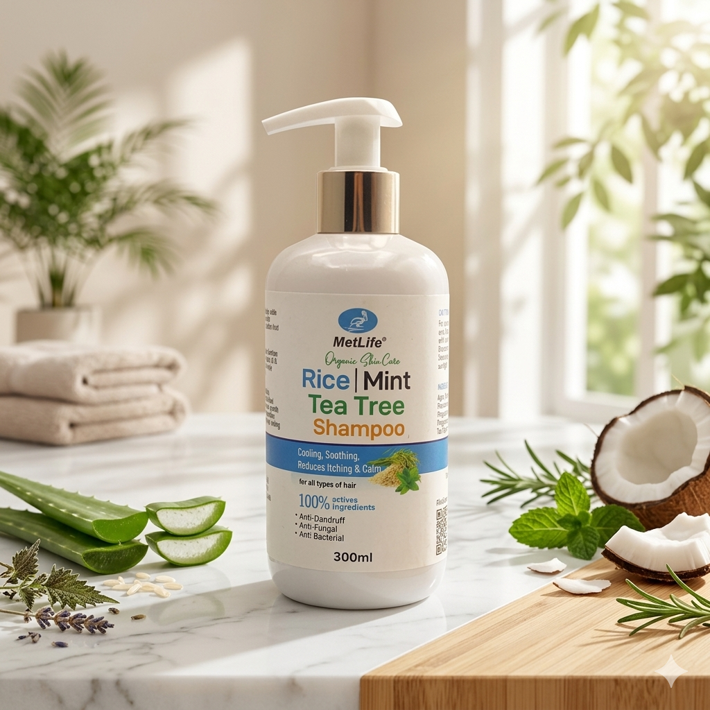 Rice, Mint and Tea tree Shampo