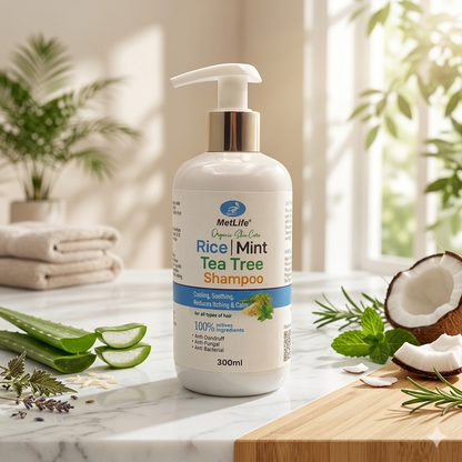 Rice, Mint and Tea tree Shampo