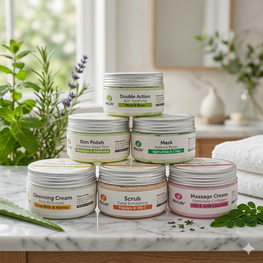 6 steps organic facial kit (40 facials in a kit)
