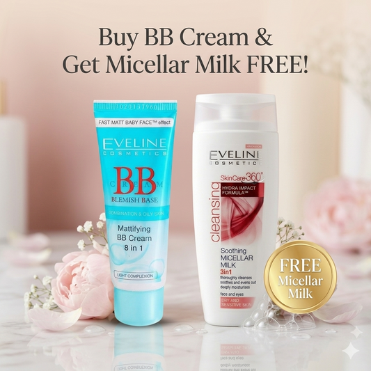 Buy BB Cream and get Eveline SkinCare 360 Free
