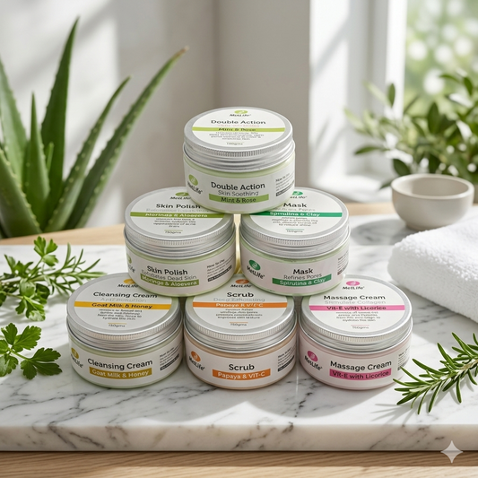 6 steps organic facial kit (40 facials in a kit)